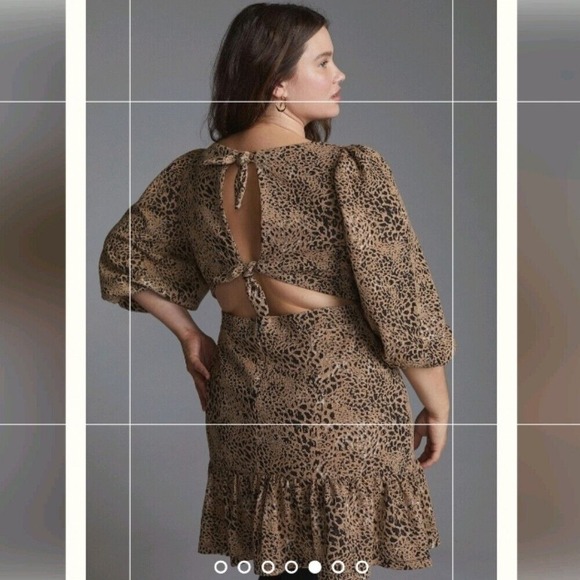 Anthropologie Maeve Knit Cut-Out‎ Mini Dress Size 20W - Picture 4 of 16